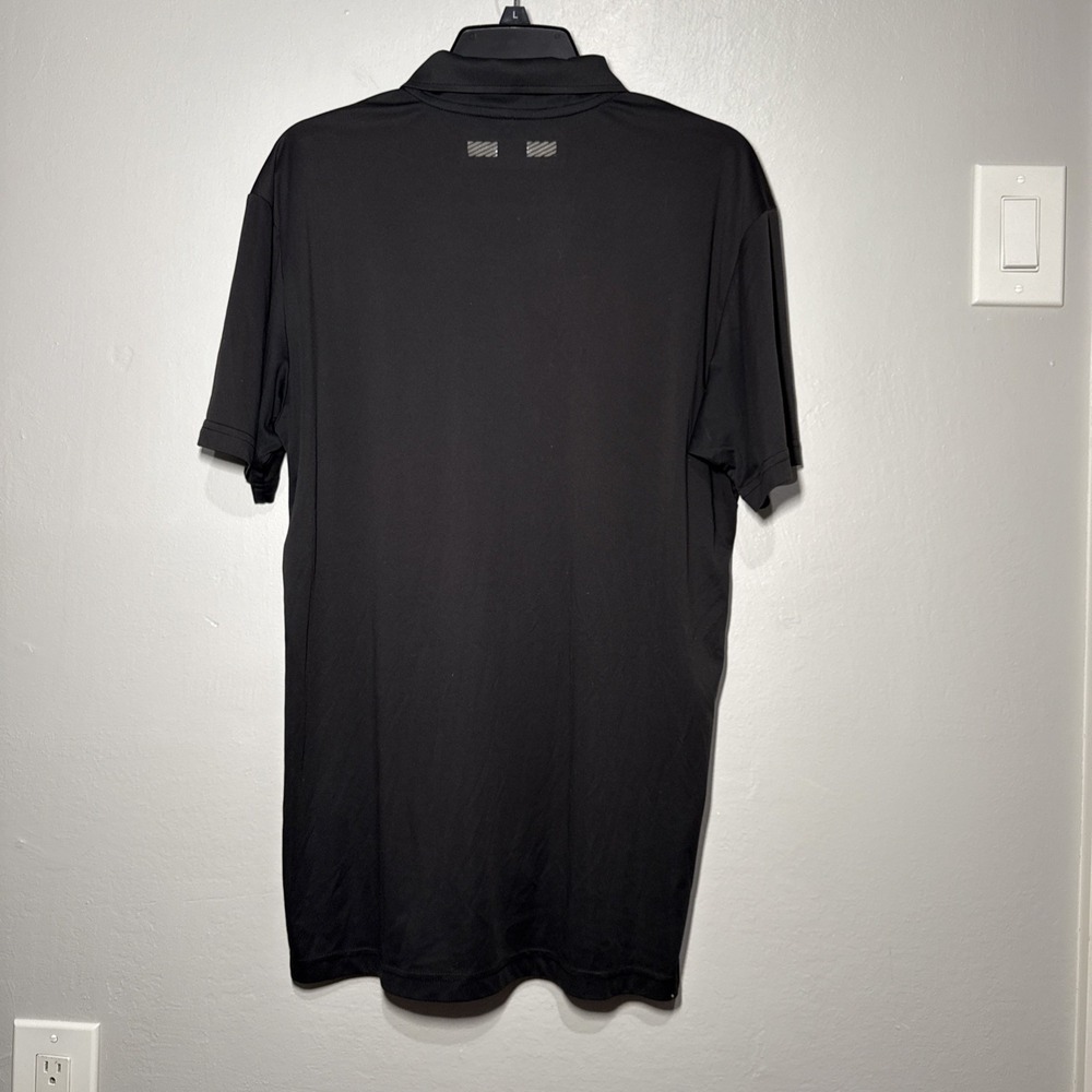 Truewerk Edo Polo Shirt Mens Size M Black Stretch Short Sleeve Everyday Ops - Picture 2 of 10
